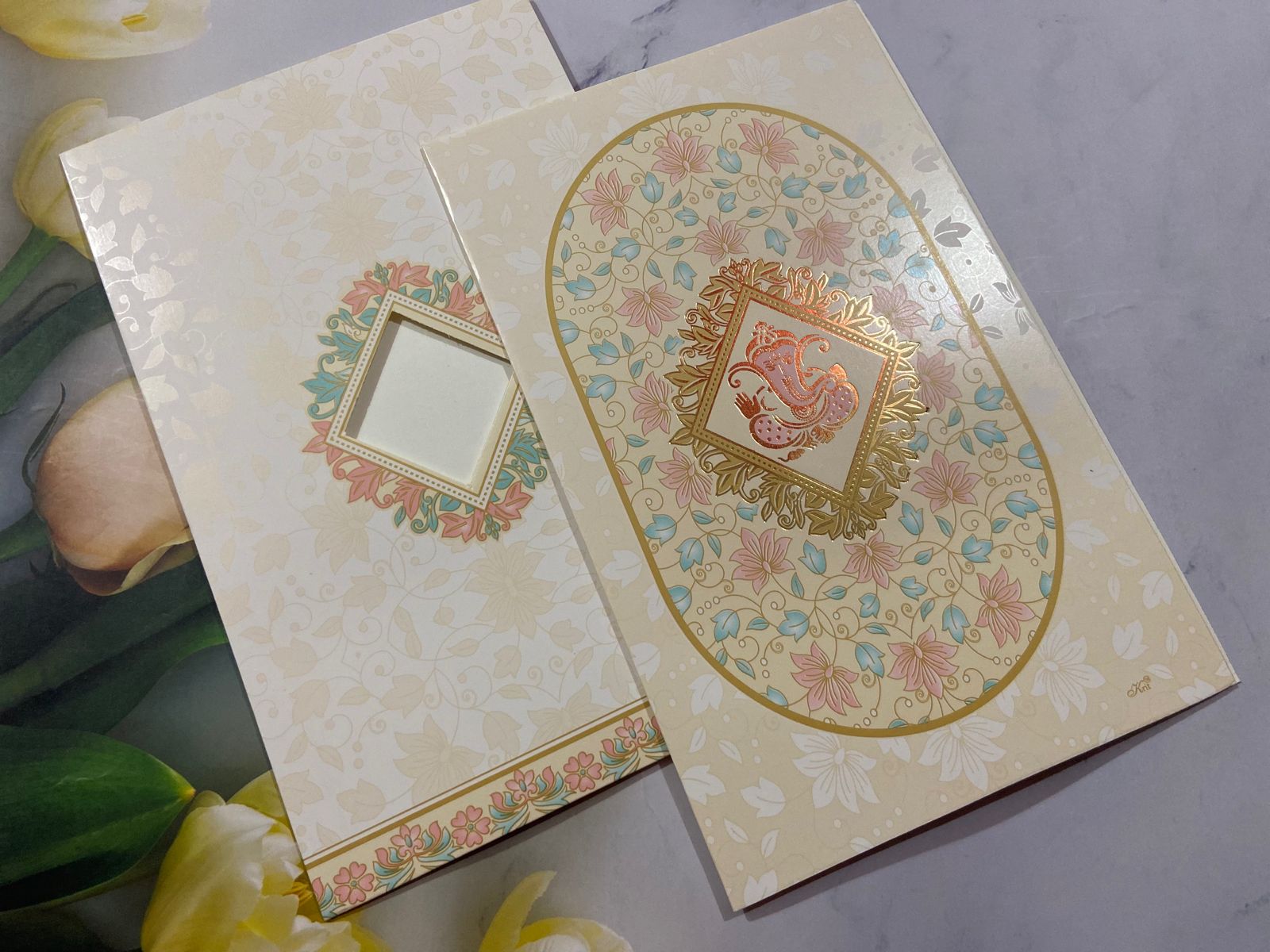 Gulshan Card Collection Designer Wedding Cards for Marriage Invitation (Pack of 50)