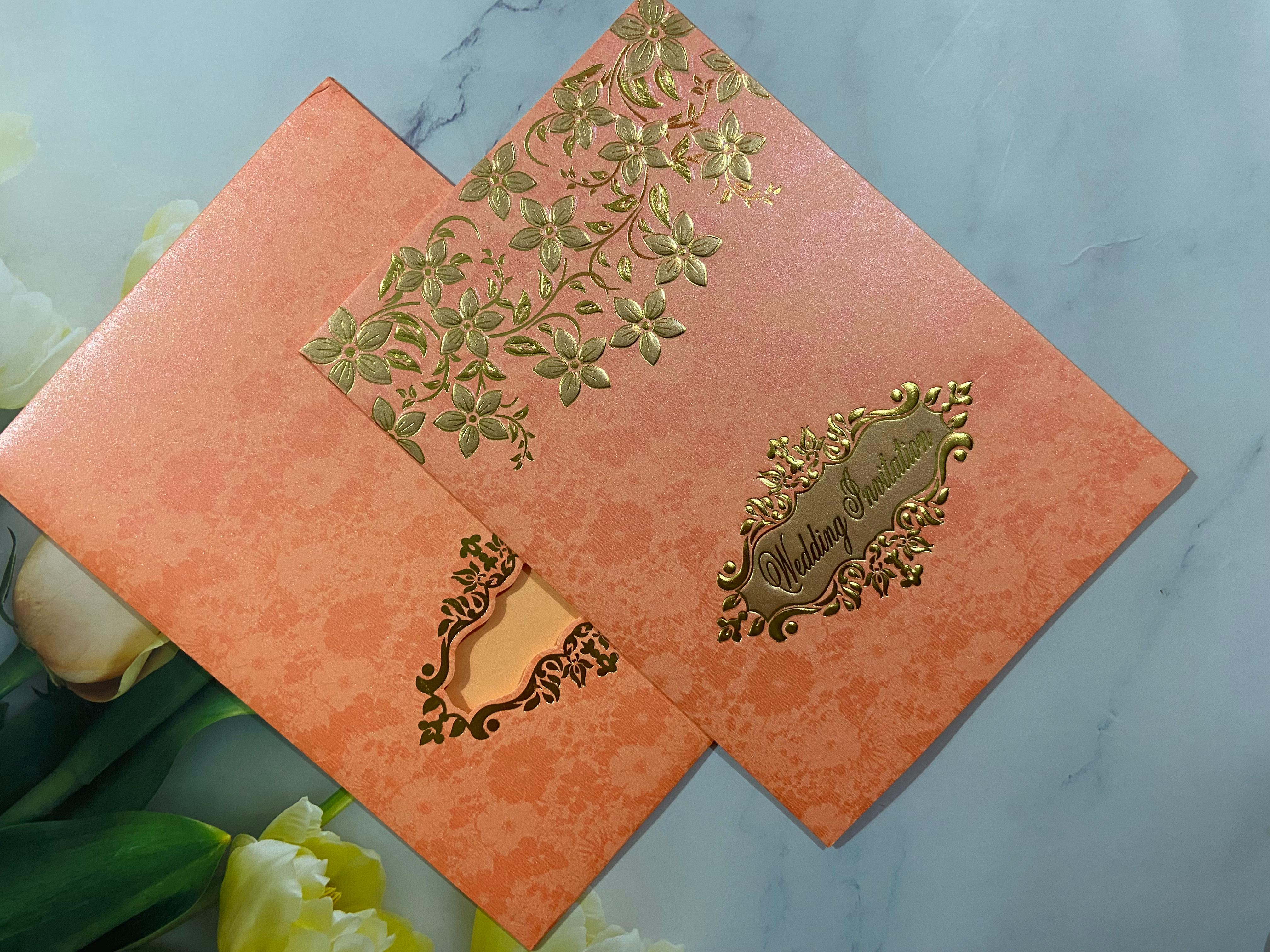 Gulshan Card Collection Designer Wedding Invitation Card (Pack of 50) 