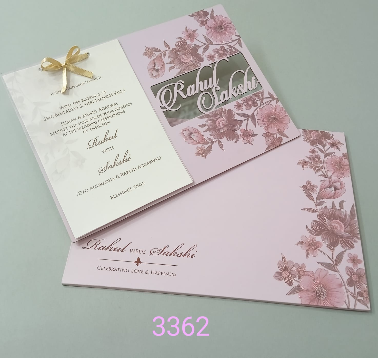Gulshan Card Collection Designer Wedding Invitation Card (Pack of 50)
