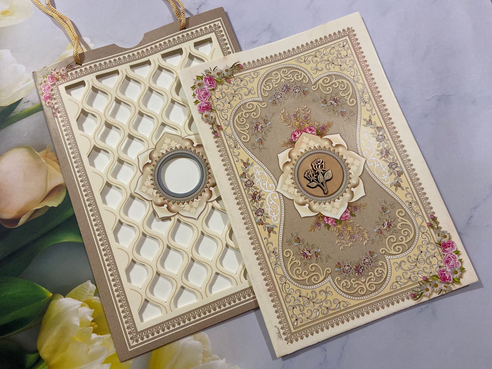 Gulshan Card Collection Designer Wedding Invitation Card (Pack of 50)