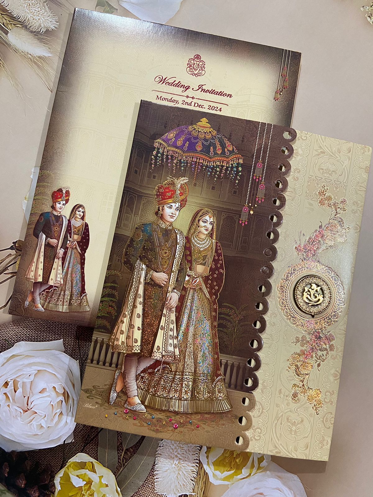 Gulshan Card Collection Designer Wedding Invitation Card (Pack of 50)